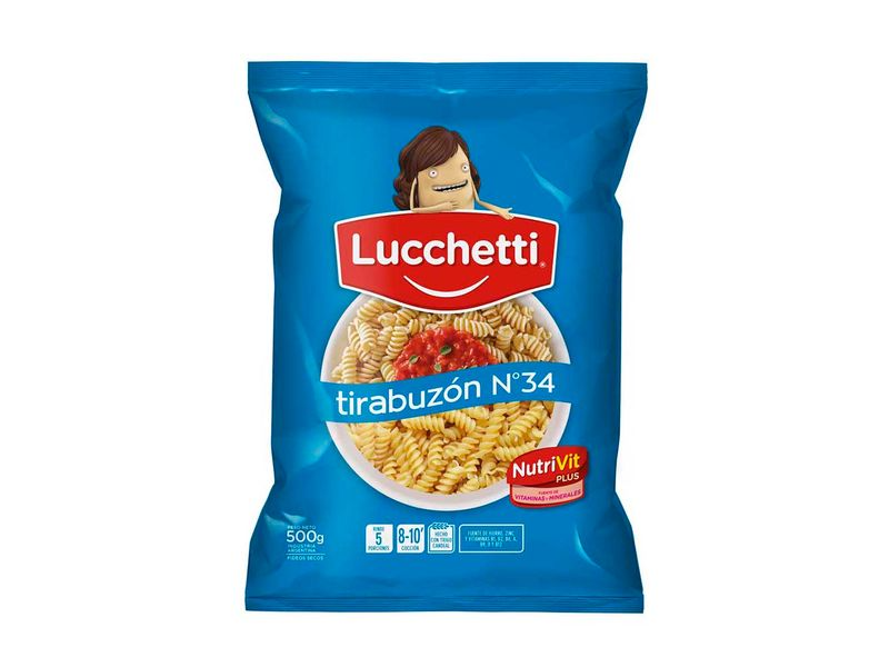 Fideos tirabuzon luchetti
