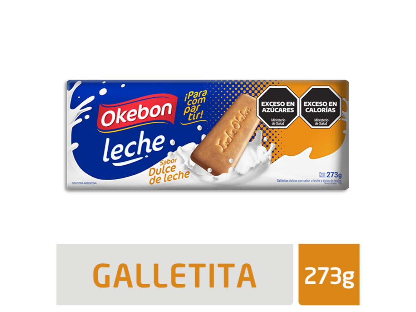 galletitas okebon dulce de leche 273g