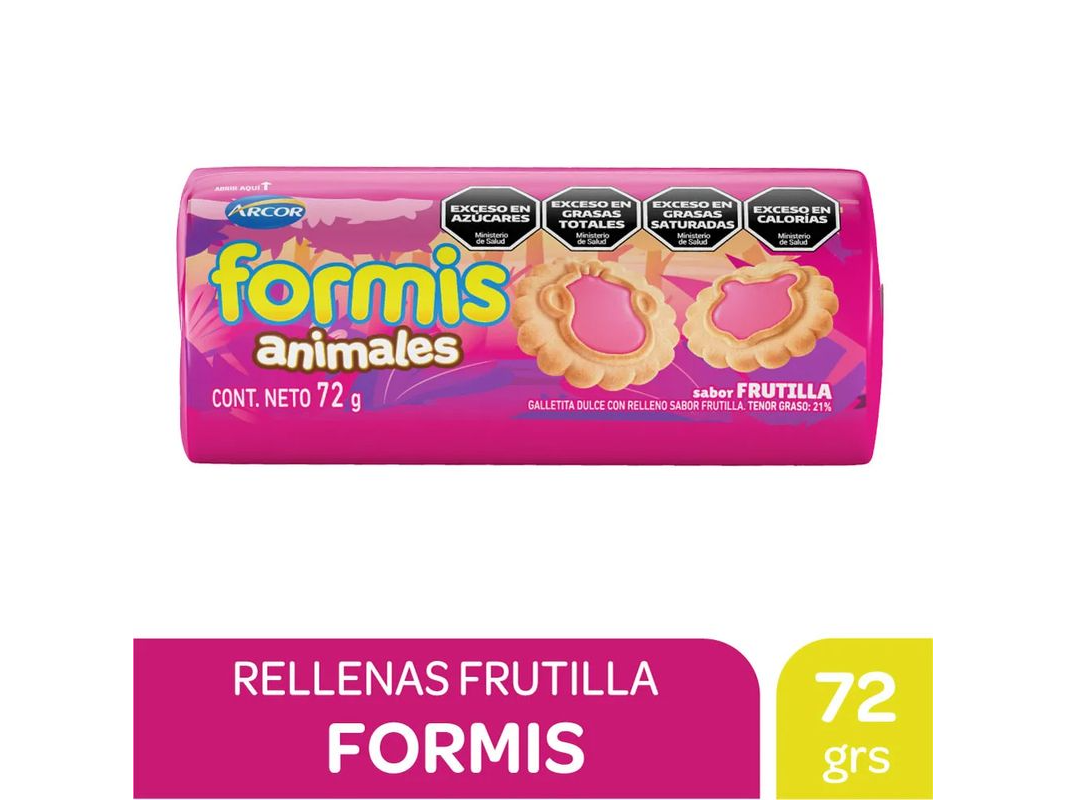 Formis frutilla y vainilla 72g
