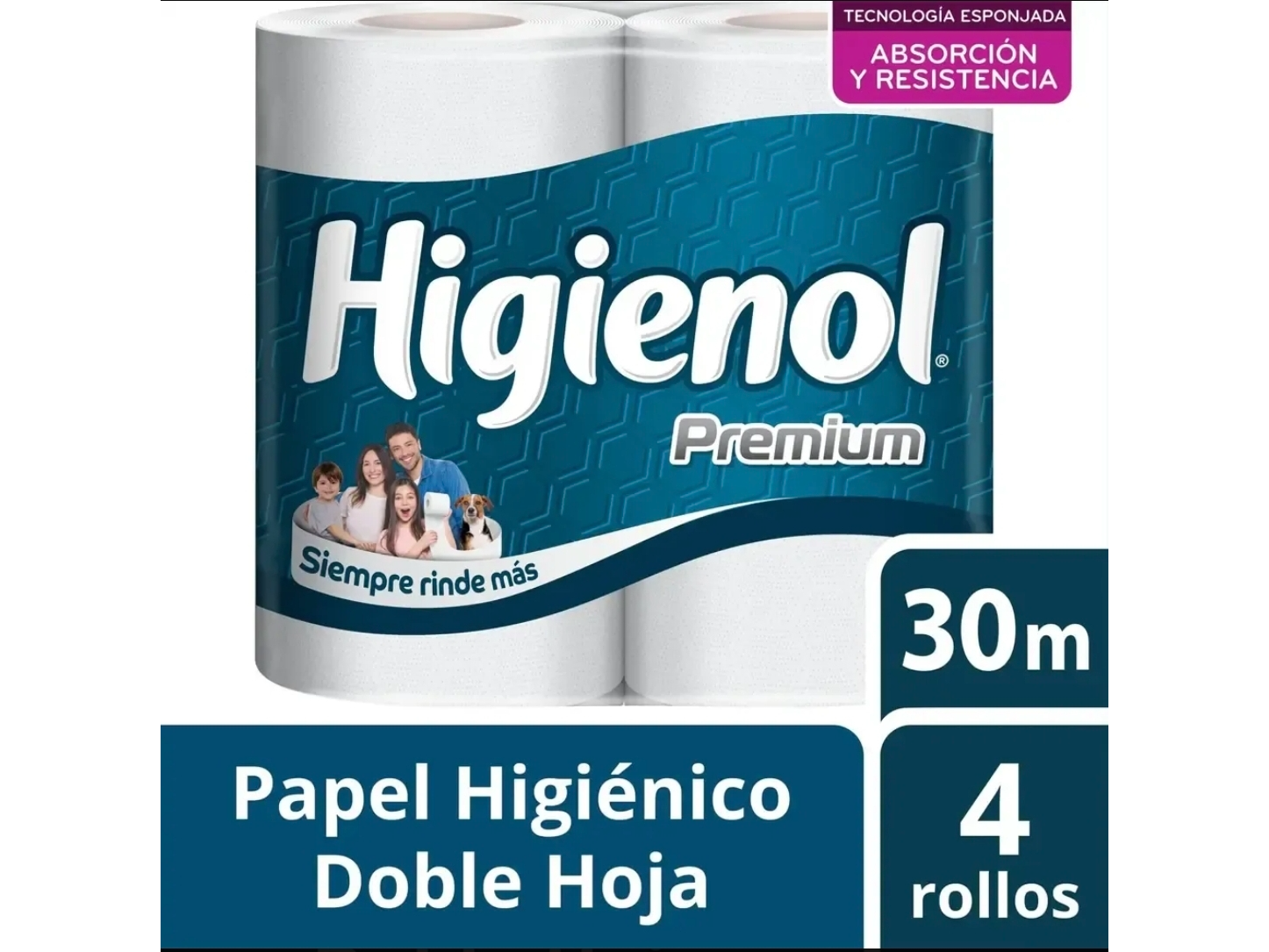 Papel higienico higienol doble hoja