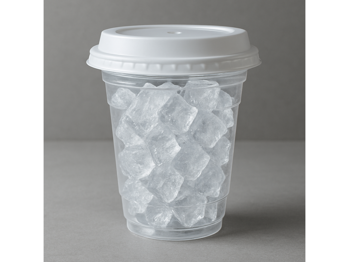 Hielo en vaso