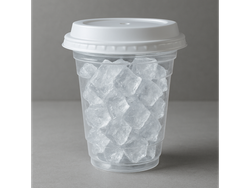 Hielo en vaso