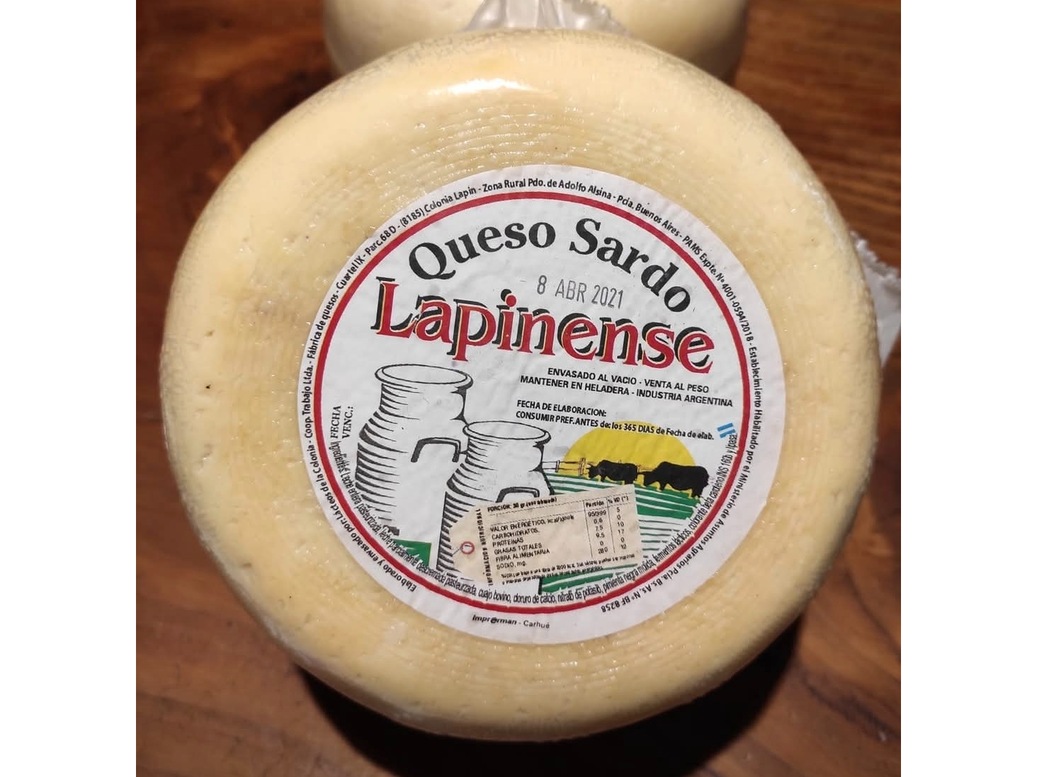 Queso sardo 100g