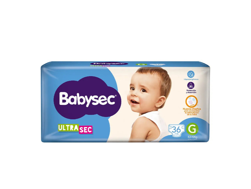 Pañales babysec G (por unidad)