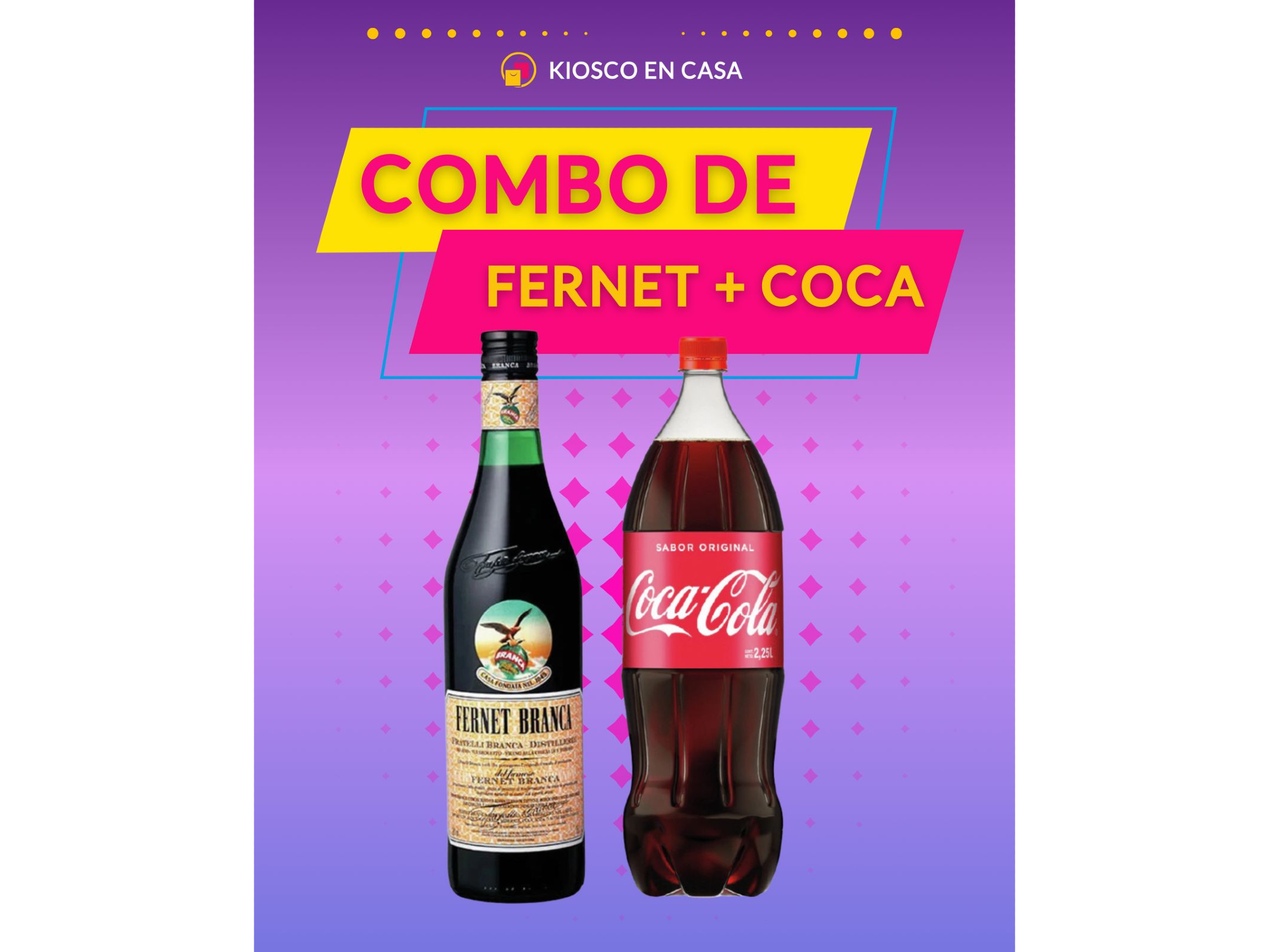 Fernet 750ml + Coca 3L