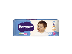 Pañales babysec XG (por unidad)