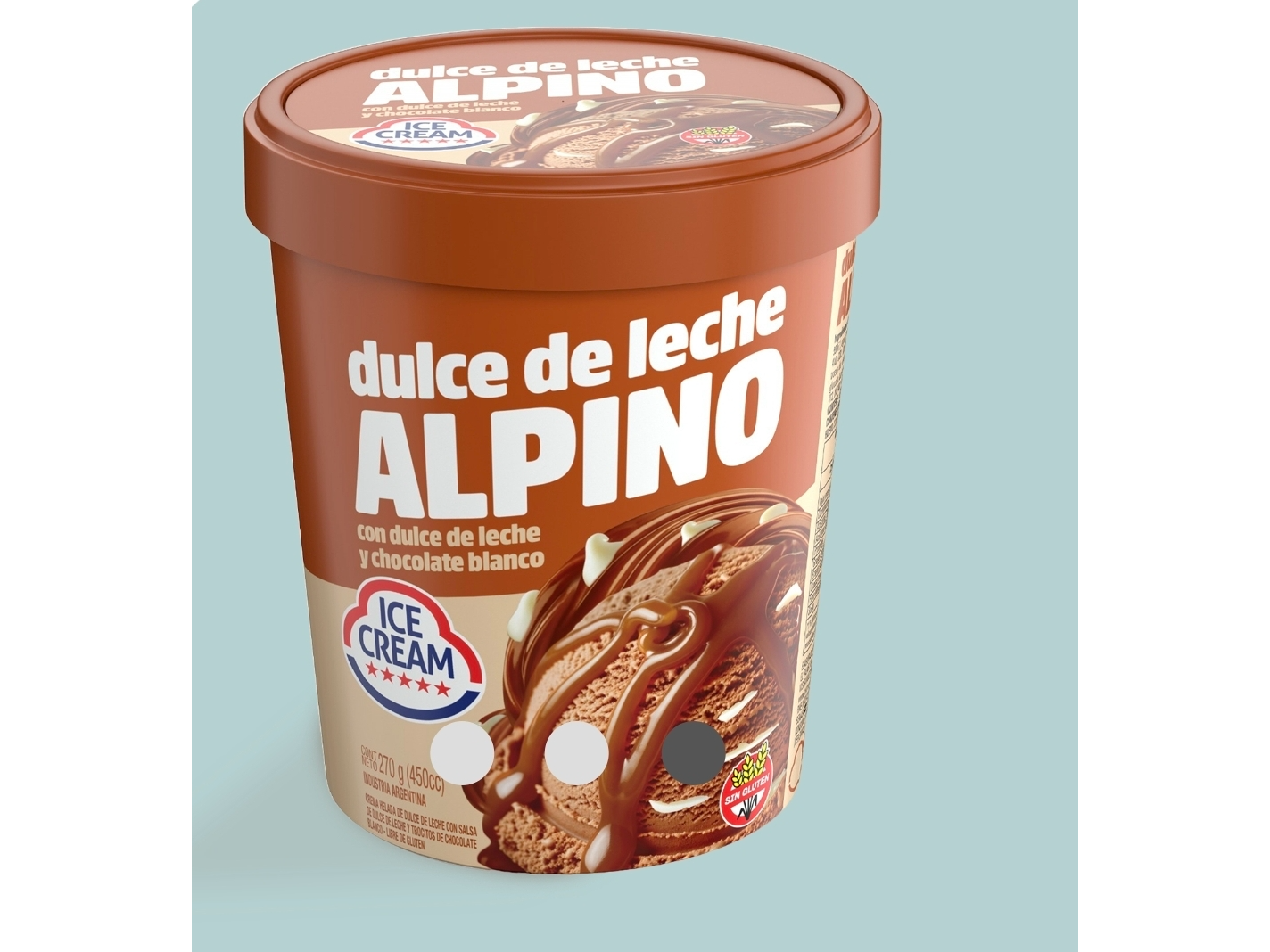 Pote dulce de leche alpino 270g