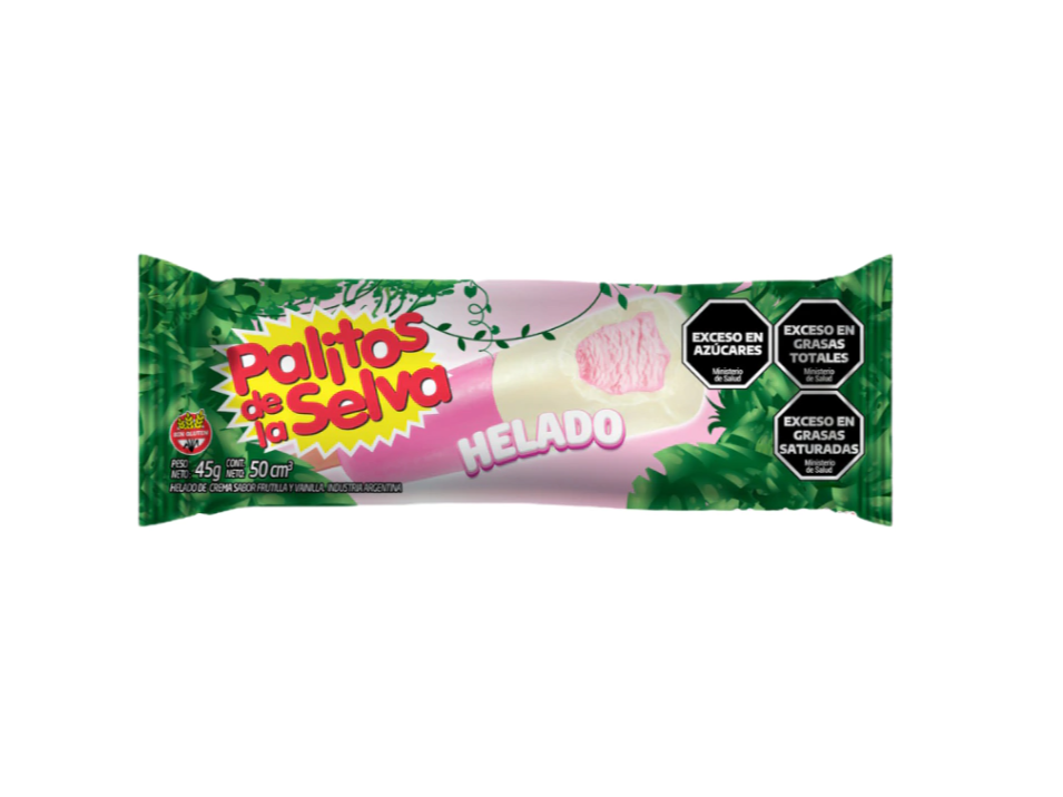 Palito de la selva helado