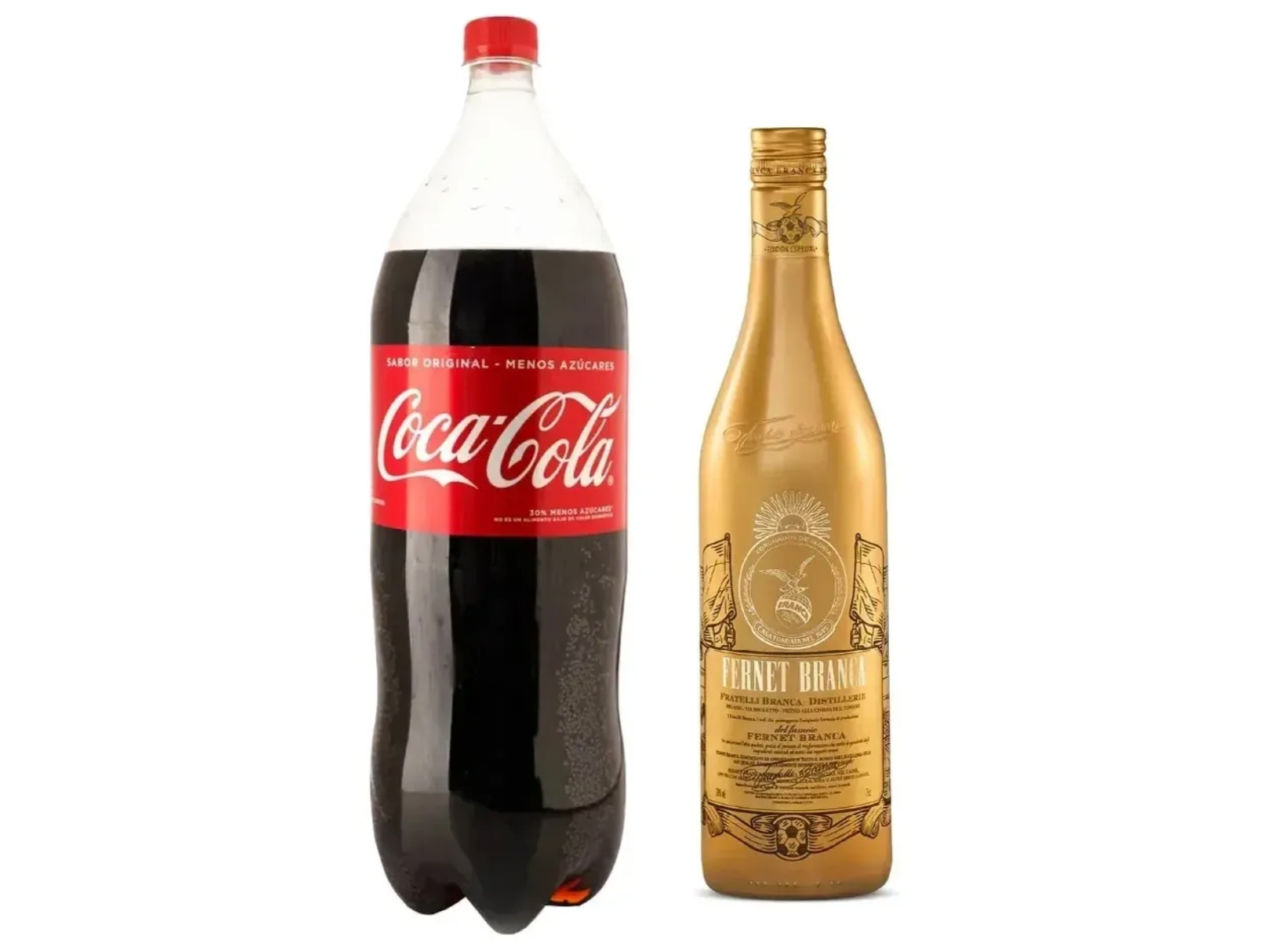 Fernet edición mundial + coca 3L