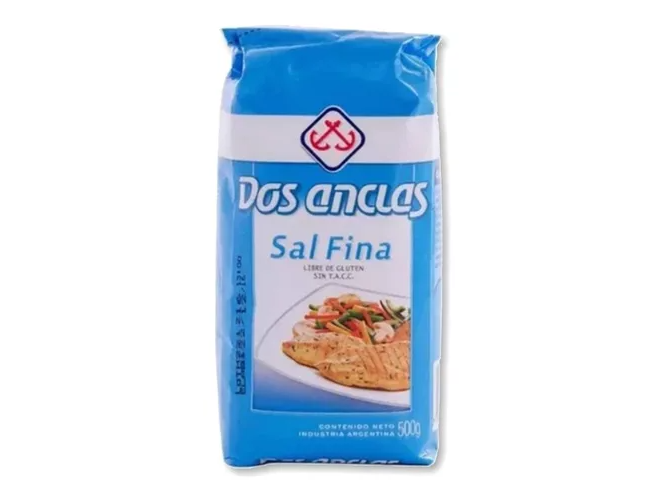 Sal fina dos anclas 500g