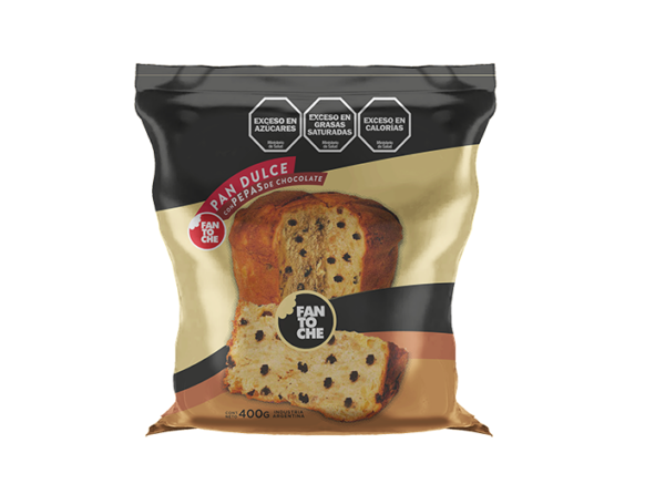 Pan dulce fantoche con chips de chocolates fantoche