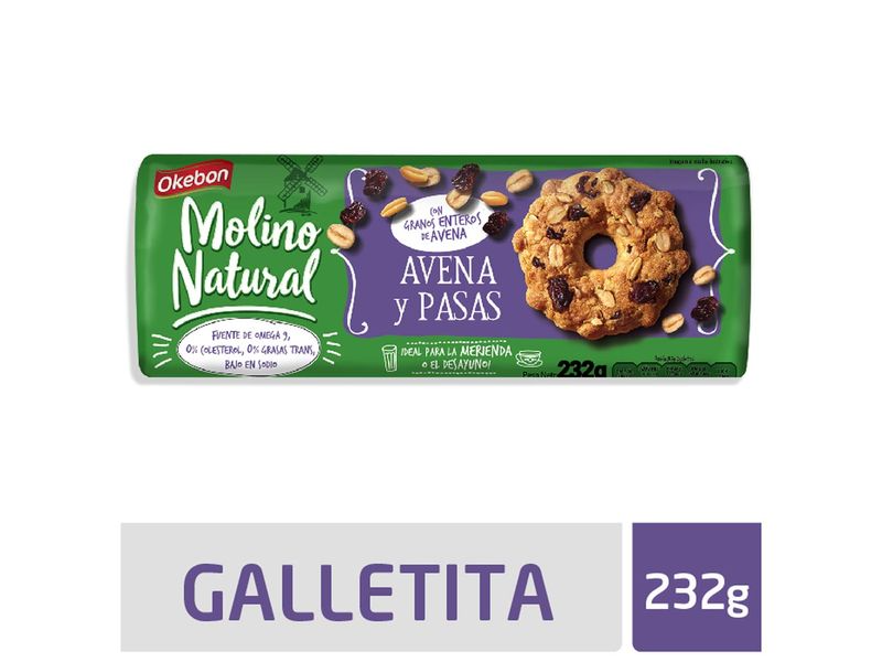 Galletitas de avena y pasas