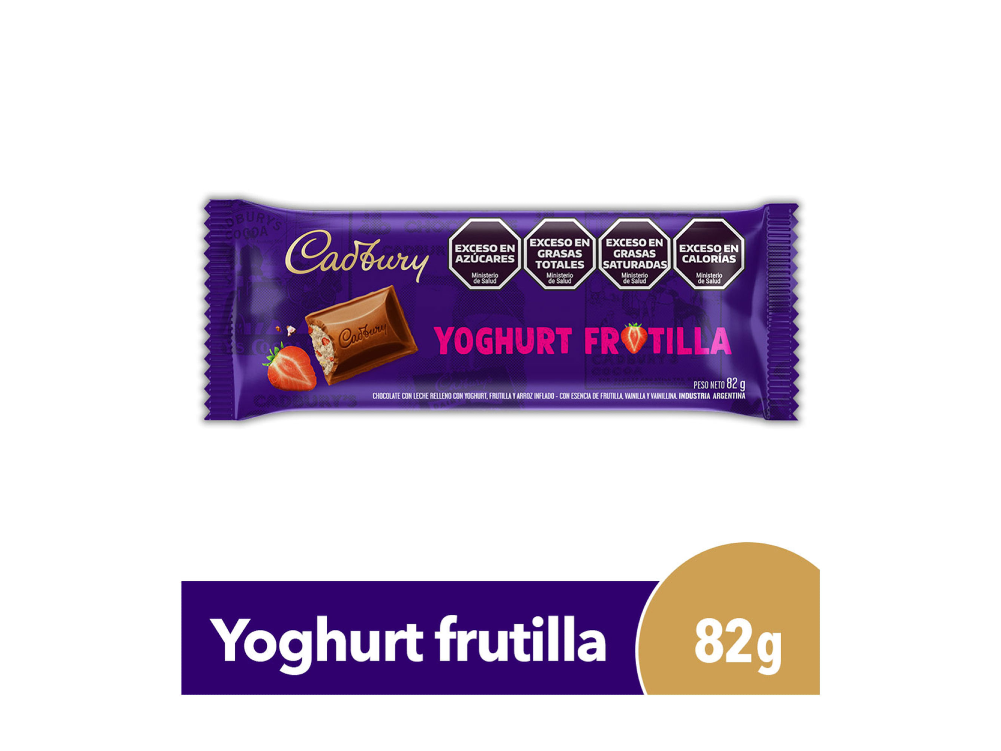 Cadbury yogurt frutilla 82g