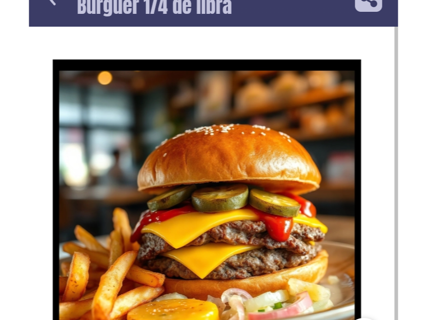 Hamburguesas simples 1/4 de libra