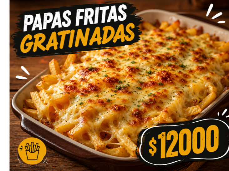Papas grandes gratinadas