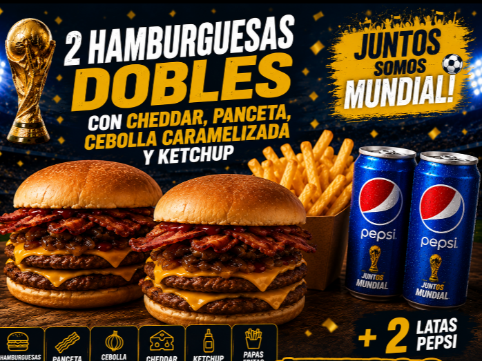 Hamburguesas dobles 2