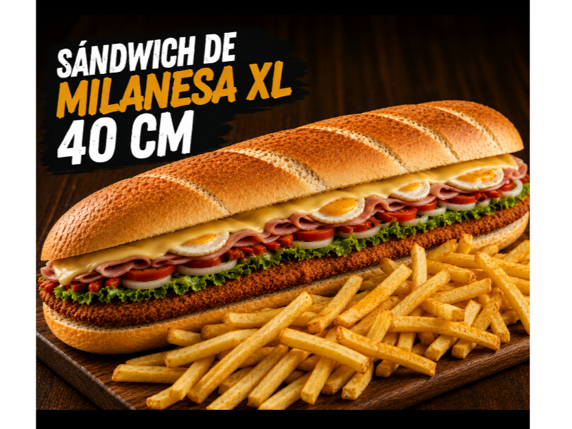 Mila XL con papas