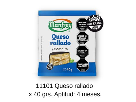 Rallado x 40 gr.