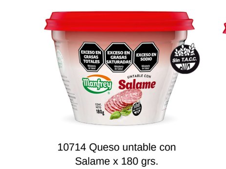 Queso untable salame 180 gr