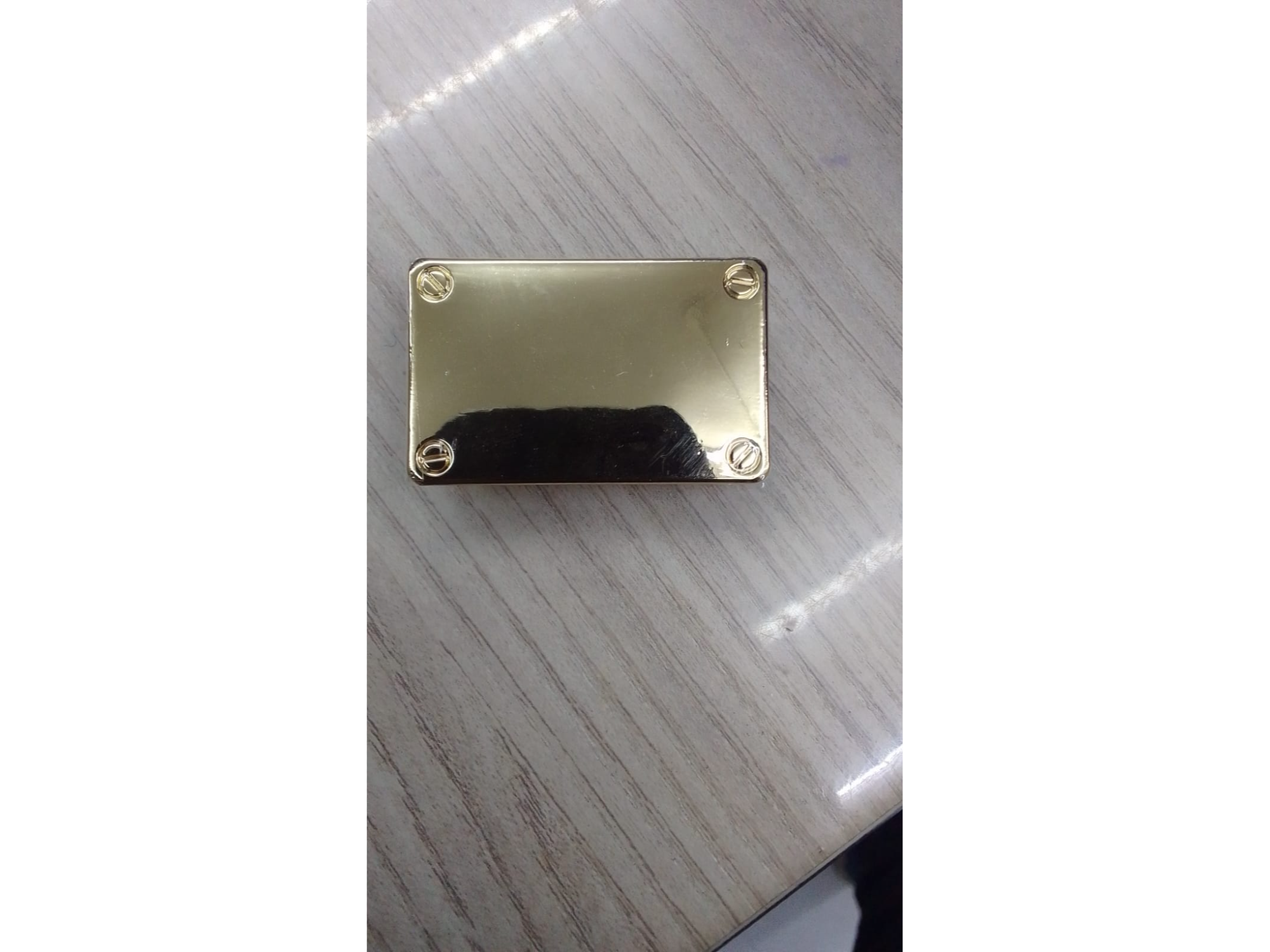 Placa lisa para cartera 40*25mm