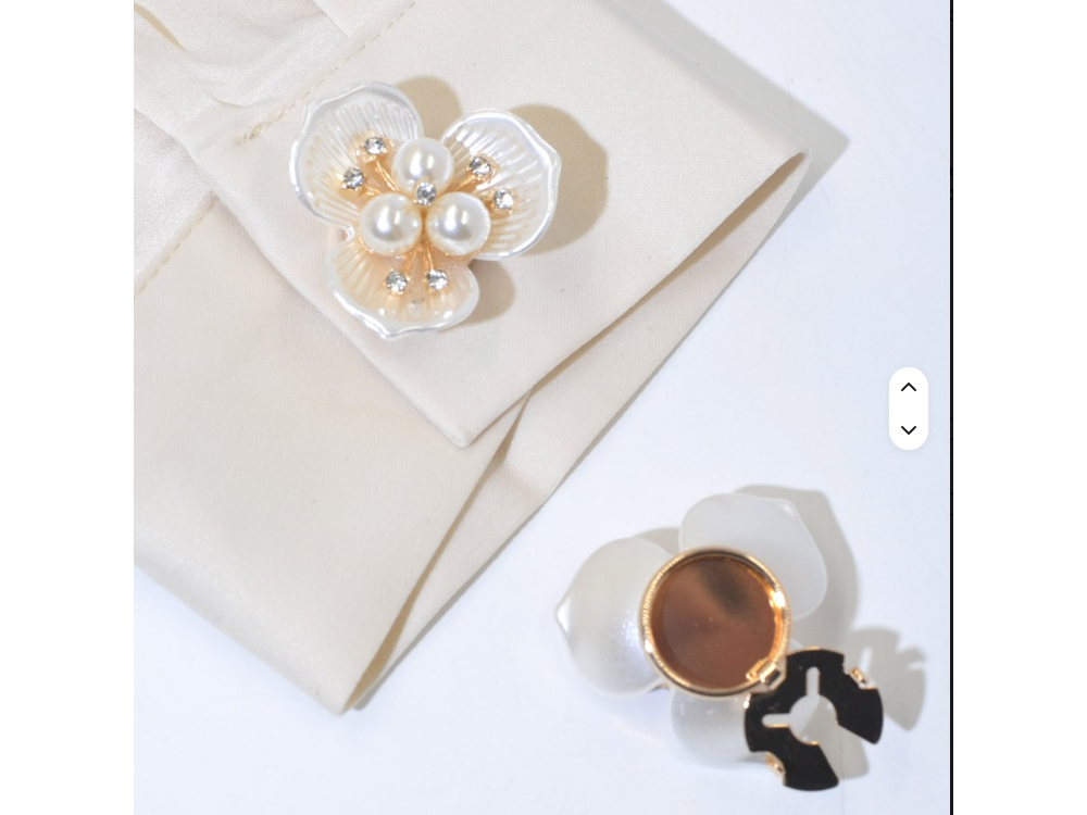 Broche flor para cubrir boton