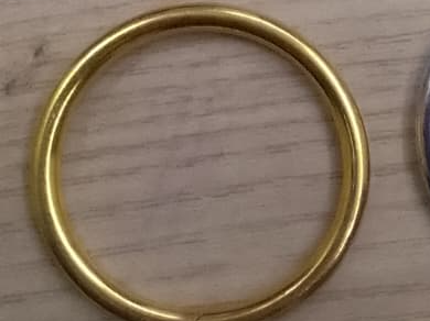 #11 Argolla Dorado 3.2cm x 100unid.