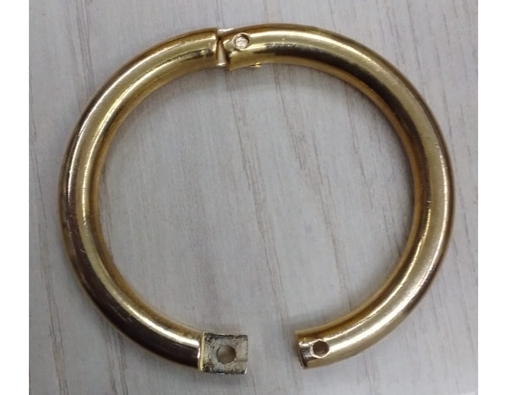 #3 Argolla Dorado Con Tornillo 5cm