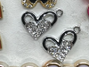 Dijes brillos corazon premium x unidad