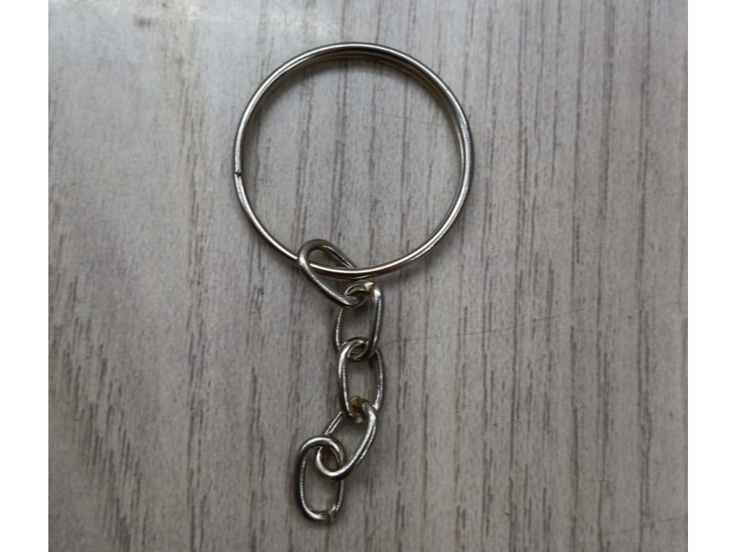 #4 Argolla Con Cadena 2.3cm x 100 unidades