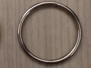 #14 Argollas NIQUEL 3.8cm