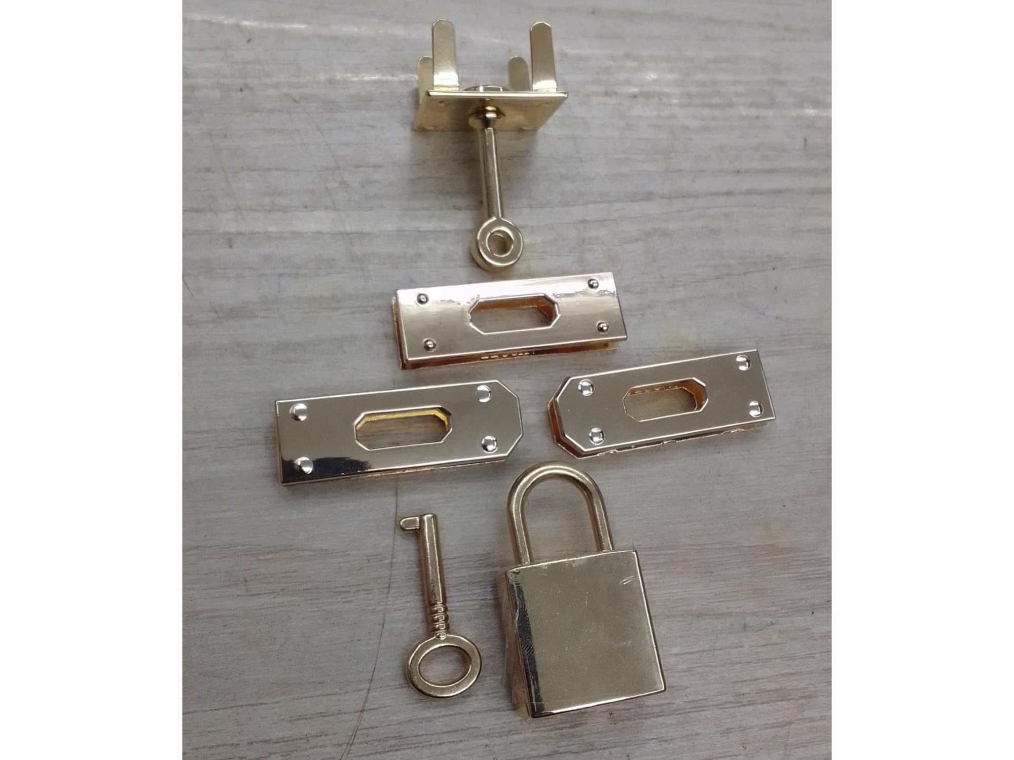 Kit de seguro + candado + llave / completo para carteras