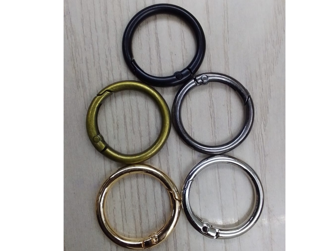 #6 Argollas Con Abertura 2.5cm