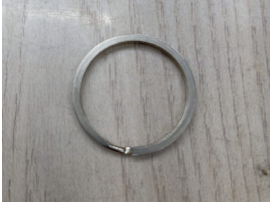 #6 Argolla Plana Para Llavero 2.3cm x 100 unidades