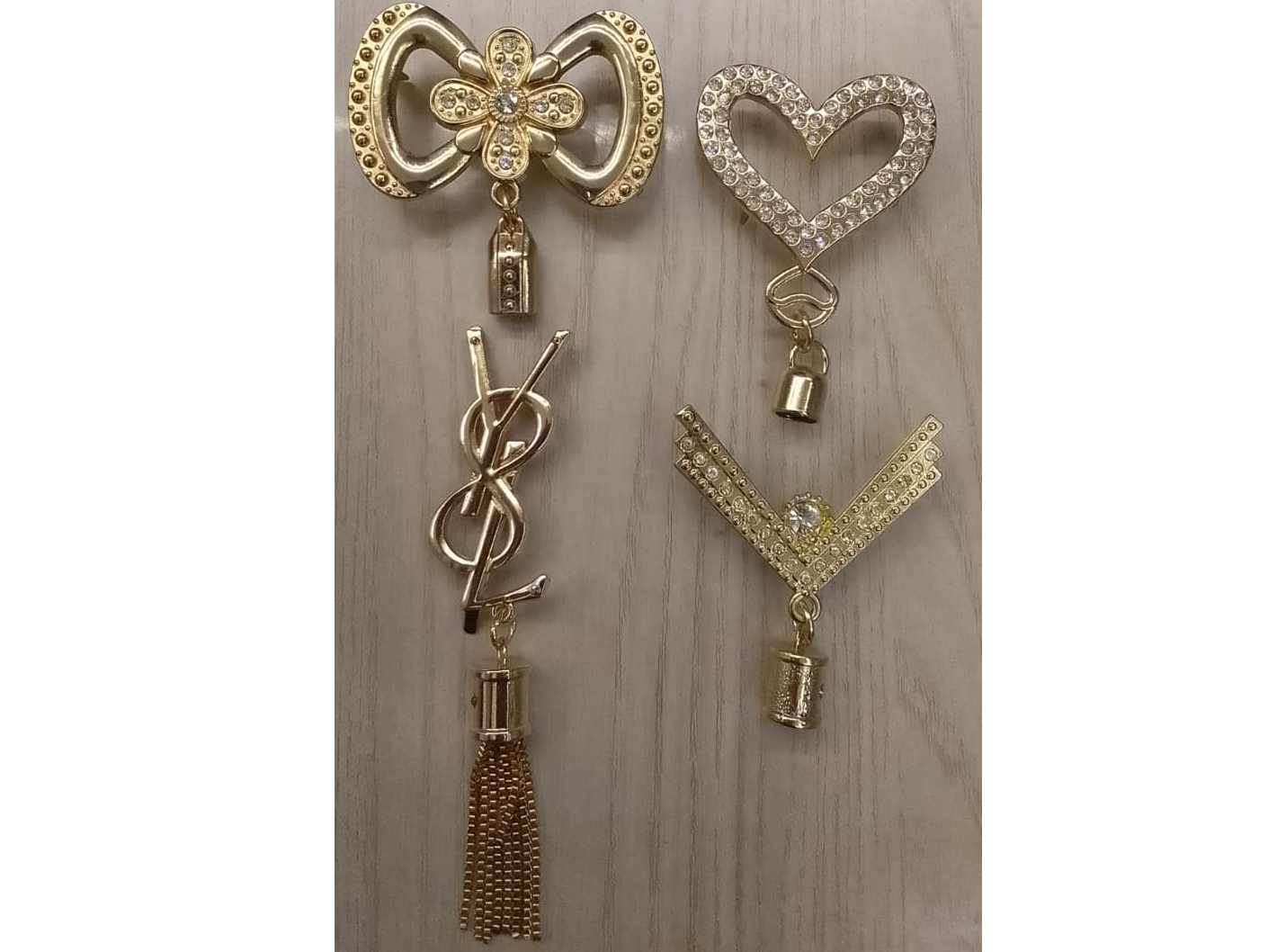 #3 Portaflecos Con Adornos 1cm