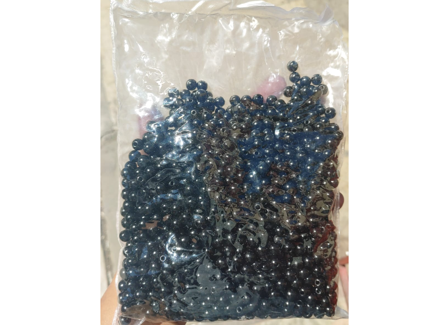 Perlas negras  #8 x bolsa de 500gr