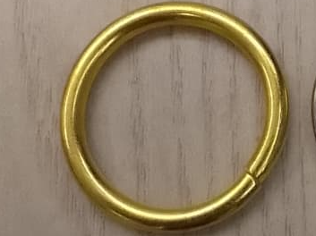 #7 Argolla Dorado 2.5cm x 100u