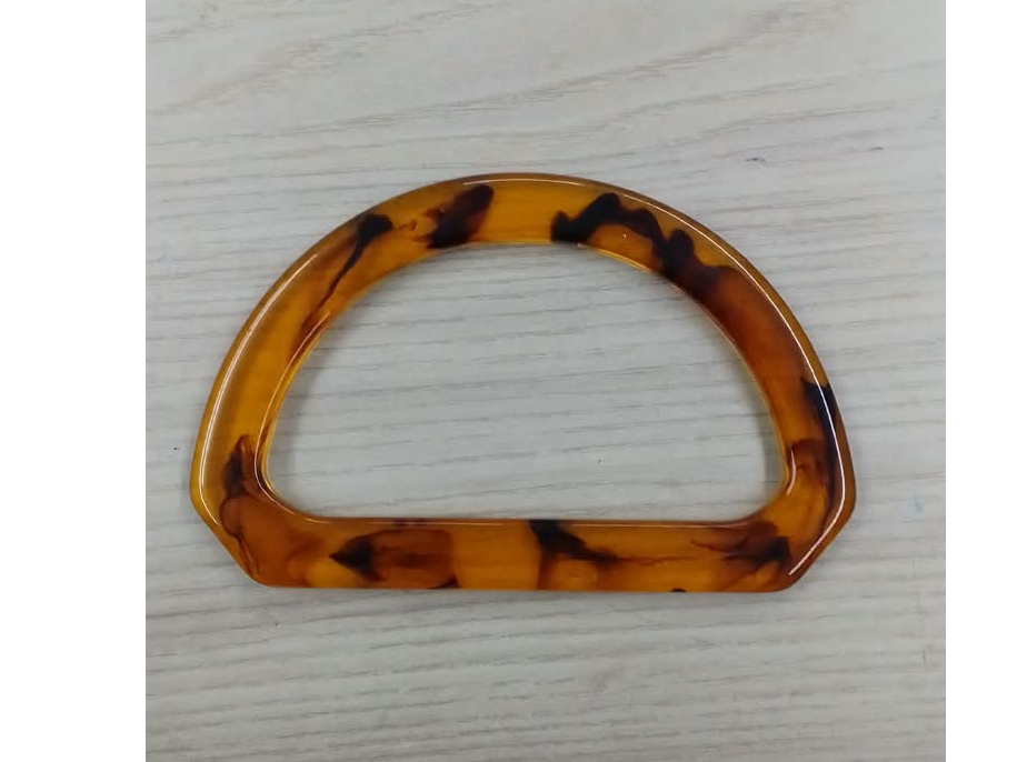 Asas acrilico marron medialuna 13x8cm x par (AMO13)