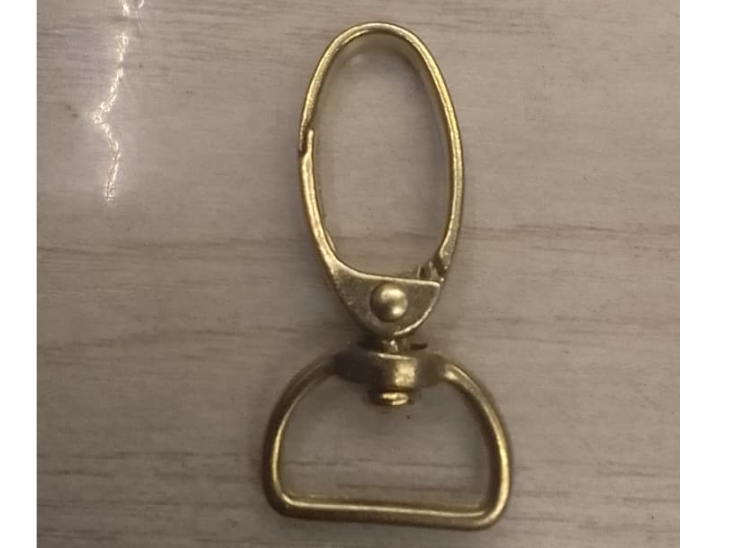 #25 Mosquetones Dorado 1.5cm