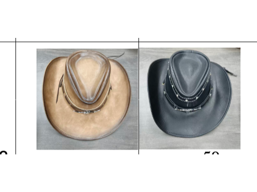 Sombreros vaqueros de cuero premium S2