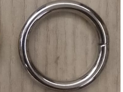 #6 Argollas 2.5cm Niquel