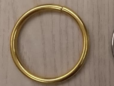 #13 Argollas DORADA 3.8cm x 100u