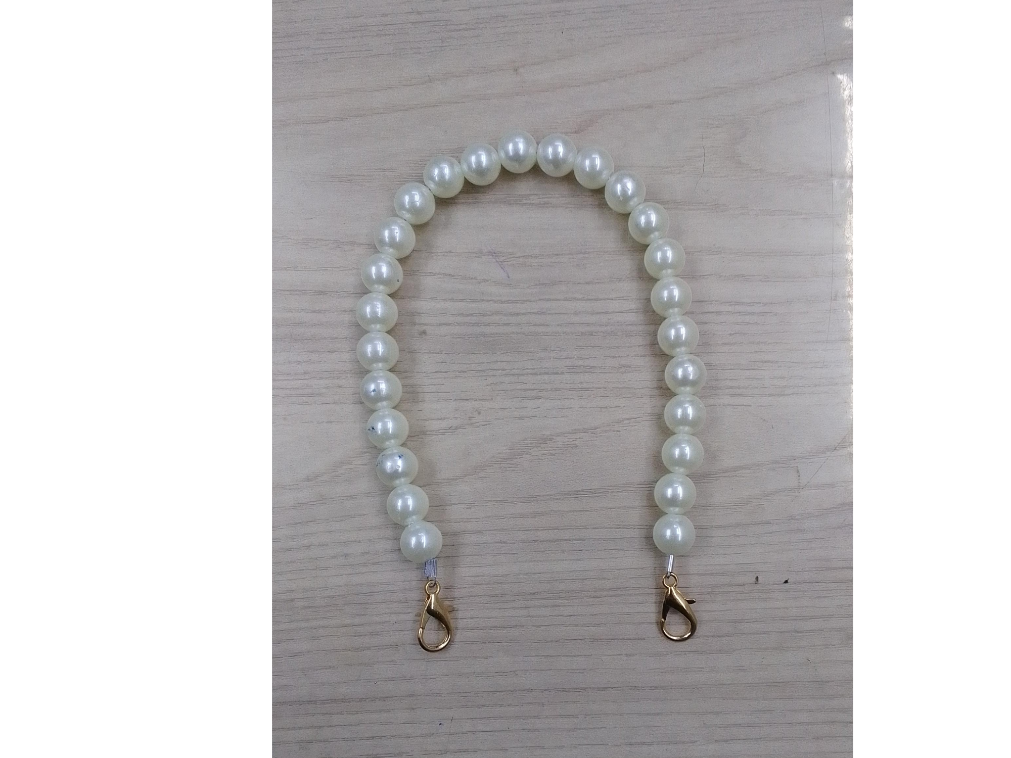 Asas de perlas y mosqueton x unidad