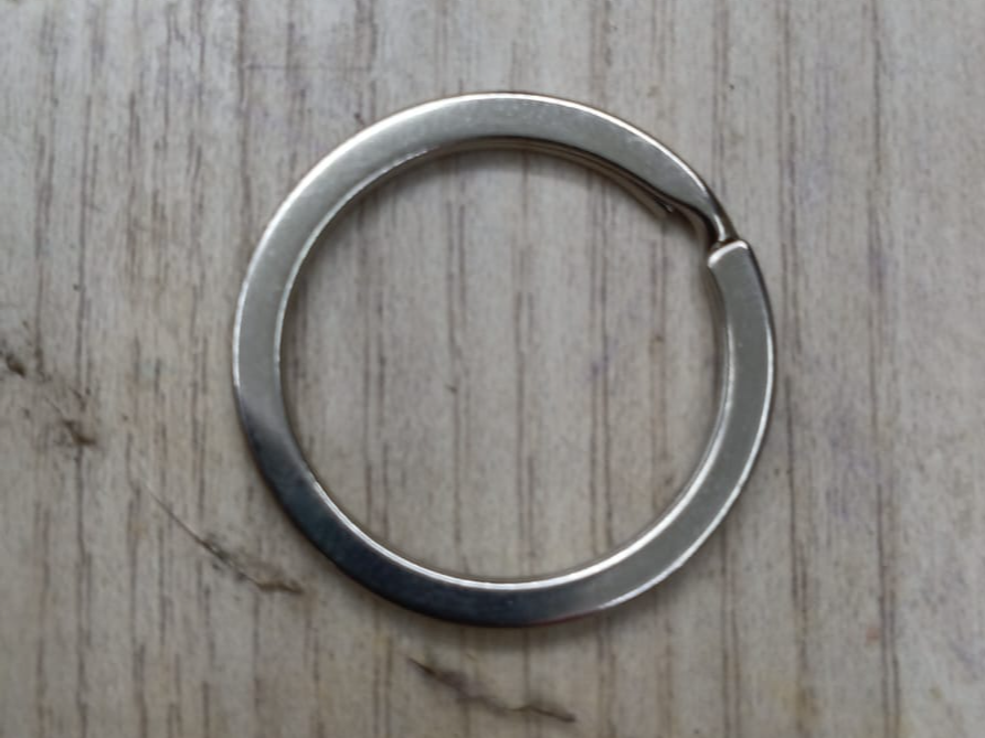 #8 Argolla Plana Para Llavero 2.5cm x 100 unidades