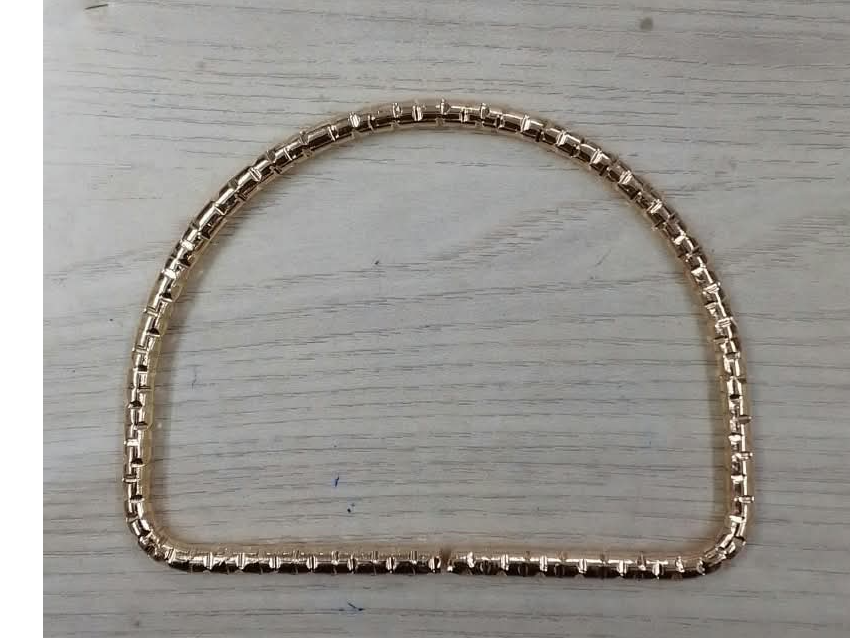 Asas de metal dorado 11x8.5cm el par
