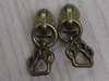 Llave huellitas #3 oro viejo