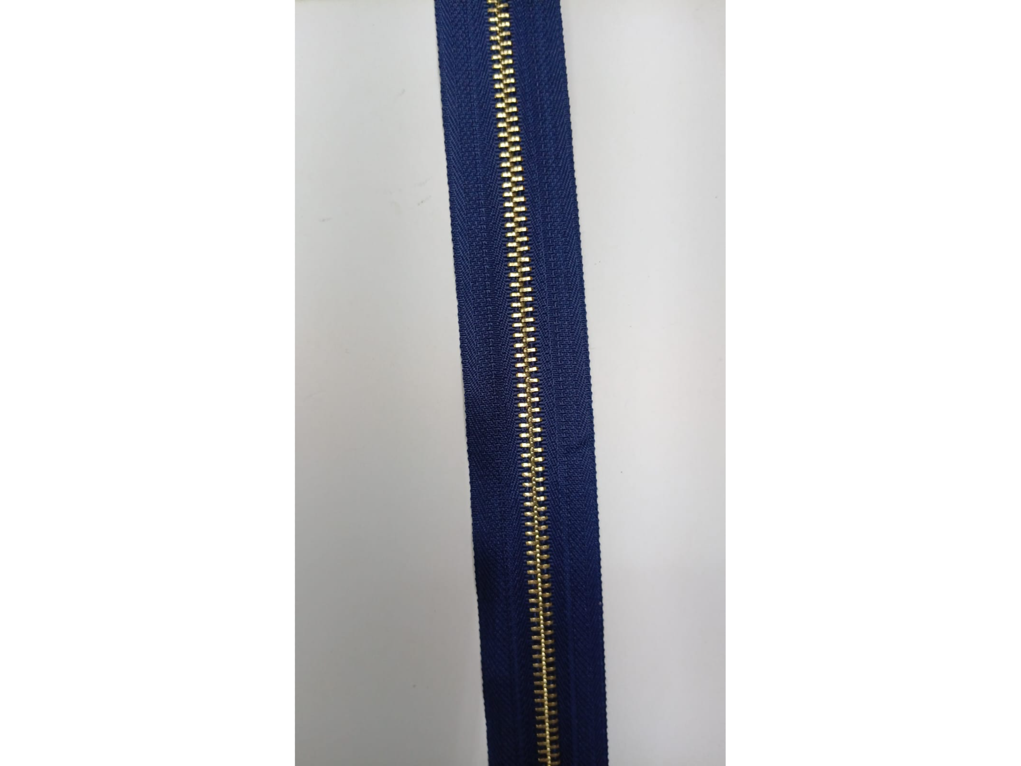 #2 Cierre Azul Diente Dorado #5