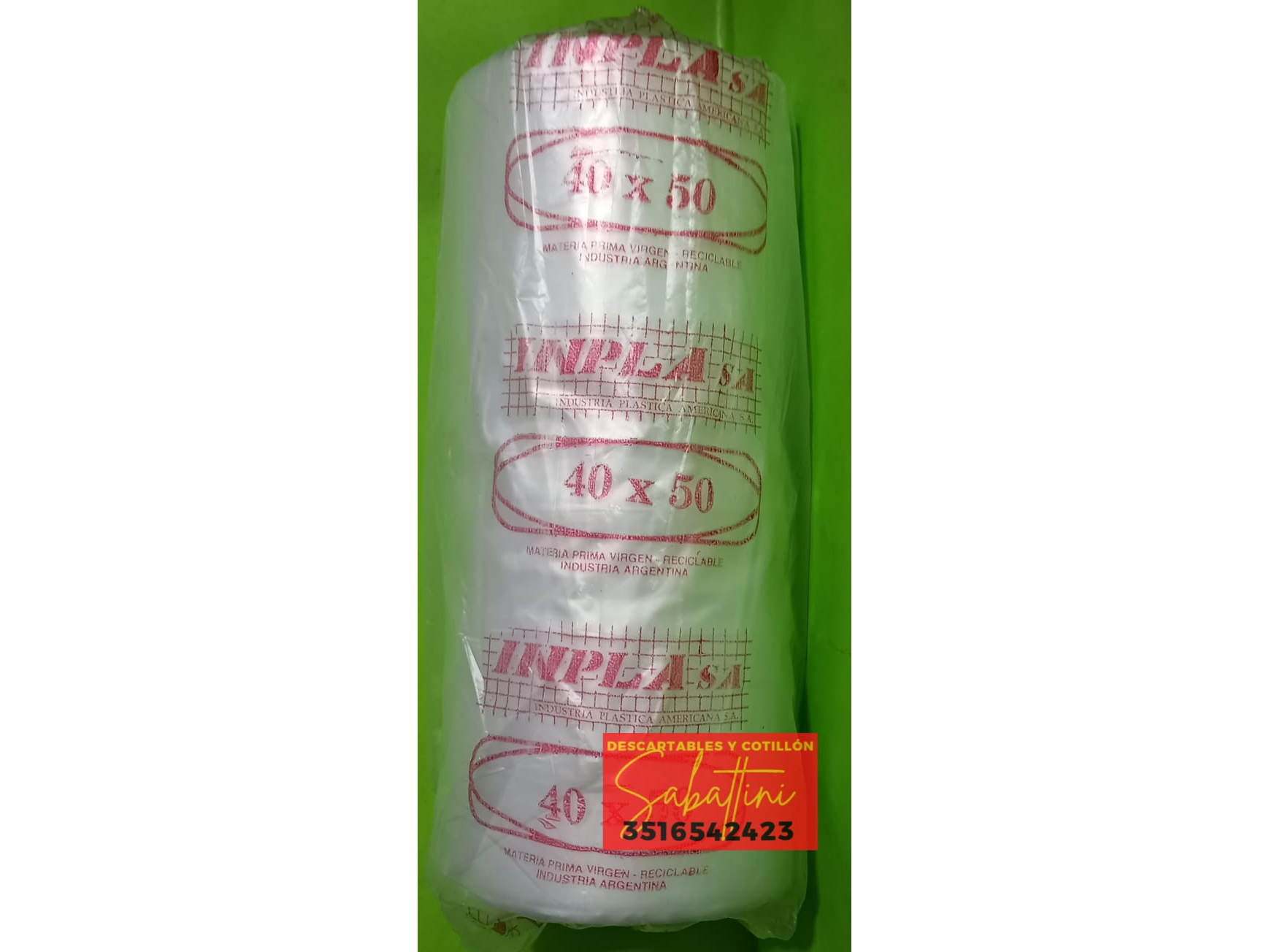BOLSAS DE ARRANQUE IMPLA 40x50 X ( 1500 KG) 40X50