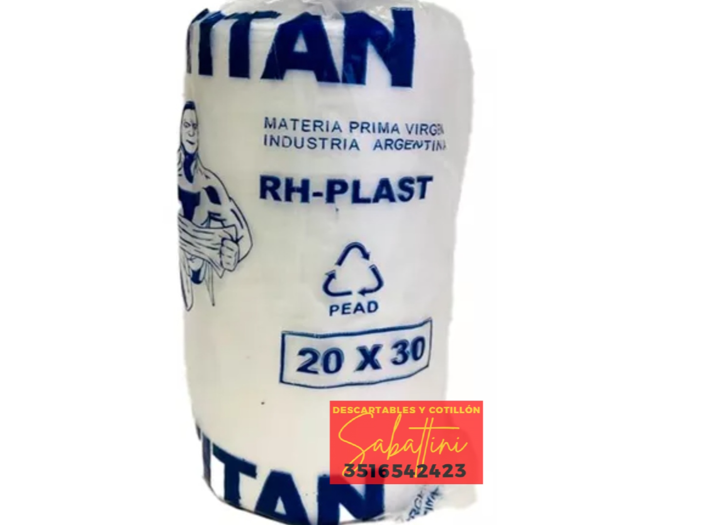 Rendidor 20*30 TITAN UNIDAD de Descartables sabattini