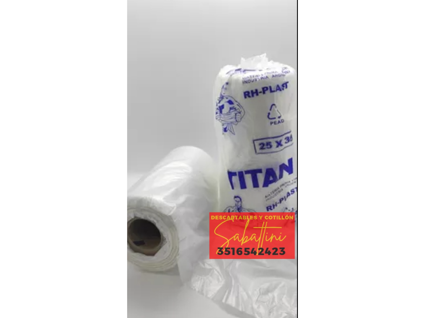 Rendidor 25*35 TITAN UNIDAD de Descartables sabattini