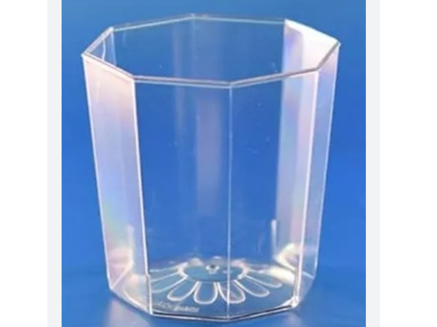 Vaso degustacion octogonal